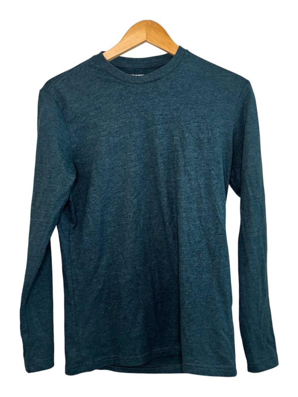 True Classic Forest Green Long Sleeve Mens S TShirt
